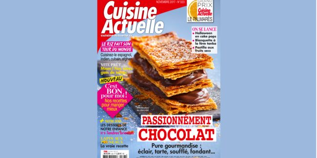 Cuisine Actuelle : le numéro de novembre 2017 est en kiosque !