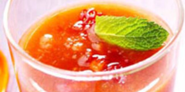 La recette de la soupe de fraises à l'orange