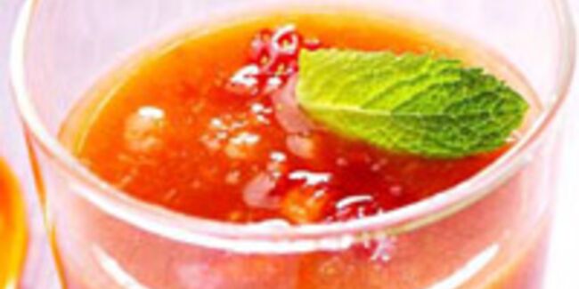 La recette de la soupe de fraises à l'orange