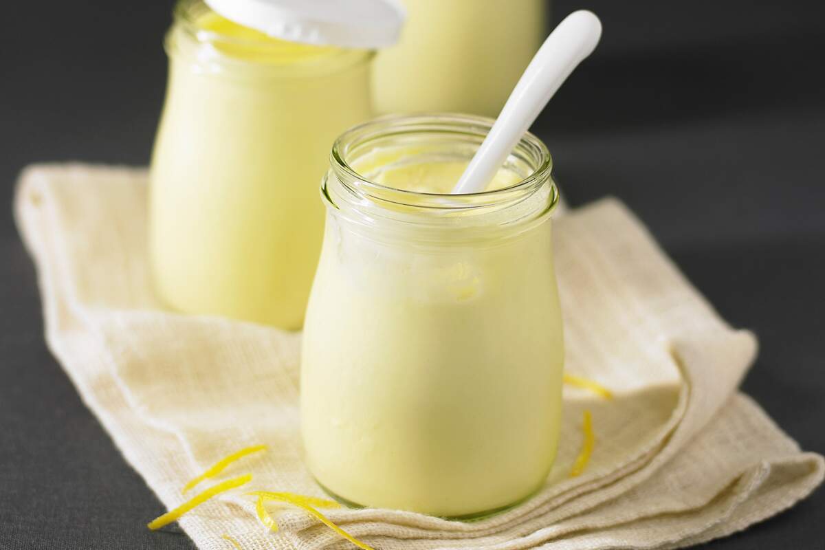 Yaourt brassé citron au lait de brebis — Yaourts