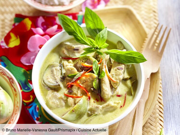 Curry vert thaïlandais au lait de coco : la recette