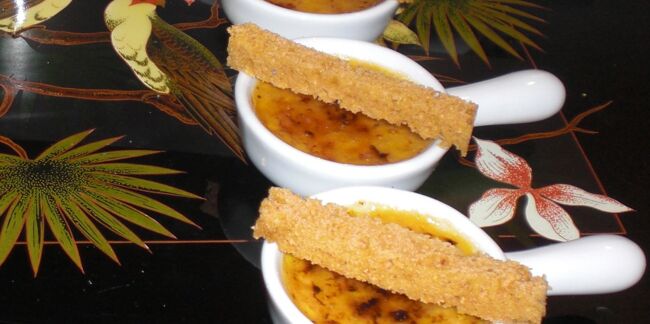 Crème brûlée au foie gras et aux figues