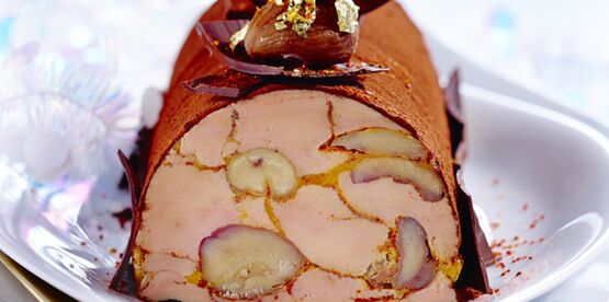 Bûche de foie gras aux marrons et au cacao Buche-de-foie-gras-aux-marrons-et-au-cacao