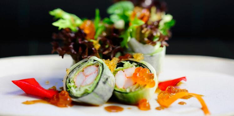 Maki à la salade et surimi