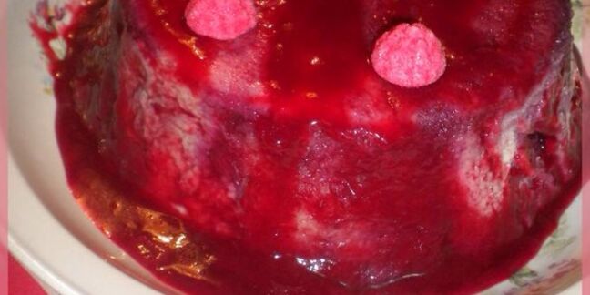 Pudding aux fruits rouges