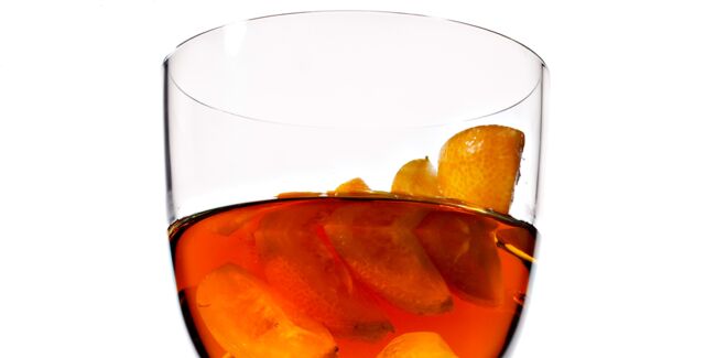 Cocktail cognac et champagne