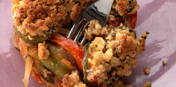 Crumble tomates courgettes