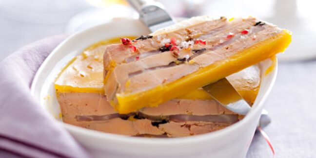 Terrine de foie gras et céleri-rave