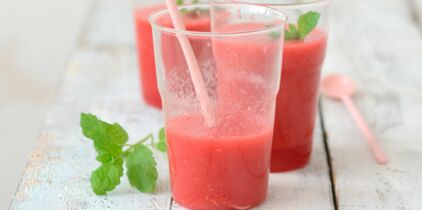 smoothie menthe framboise