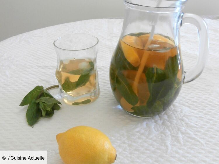Thé glacé menthe citron facile et rapide : découvrez les recettes de  Cuisine Actuelle