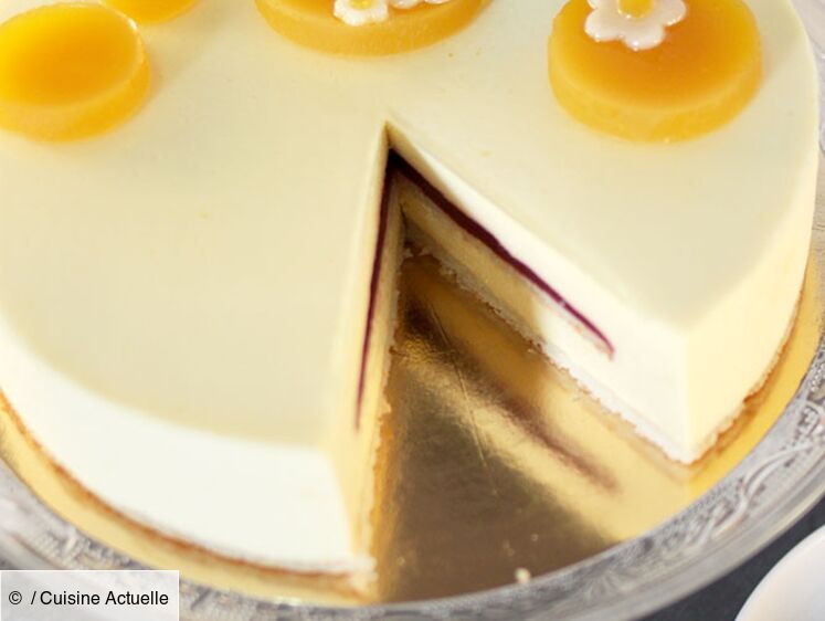 Entremets vanille et fruits de la passion : Il était une fois la pâtisserie