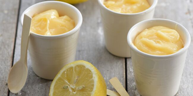 Petite crème au citron et limoncello