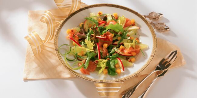 Salade de saumon aux fruits