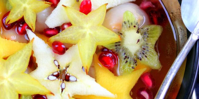 Salade de fruits exotiques à la vanille