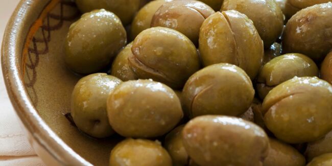 Olives au sel