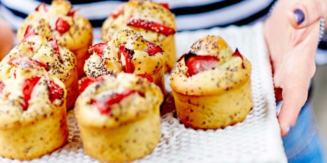 Muffins fraise graines de chia