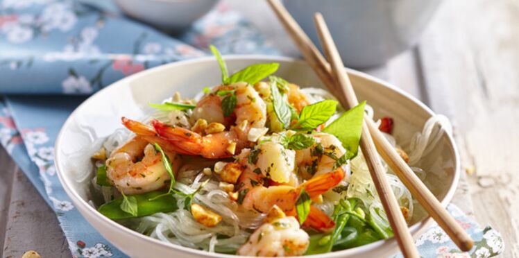 Salade de vermicelles de soja à l'asiatique