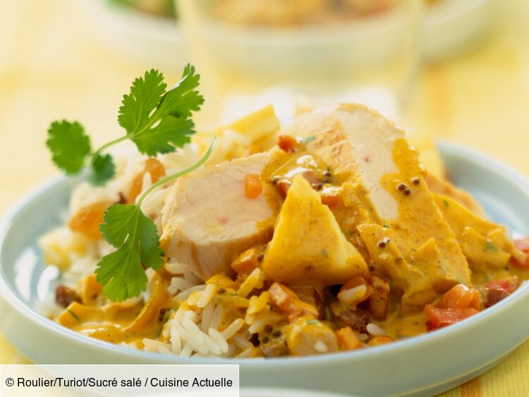 Poulet sauce curry facile : découvrez les recettes de Cuisine Actuelle