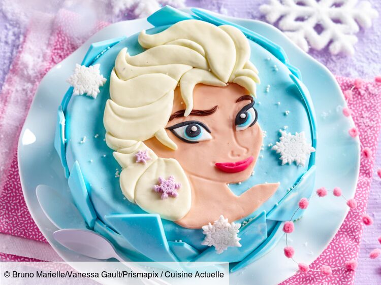 Gâteau d'anniversaire la Reine des Neiges facile : découvrez les recettes  de Cuisine Actuelle