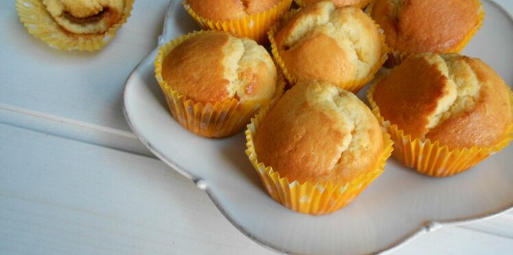Muffins coeur caramel