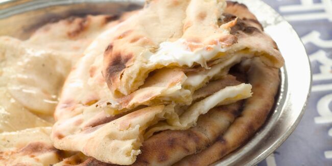 Naan au fromage à l'indienne
