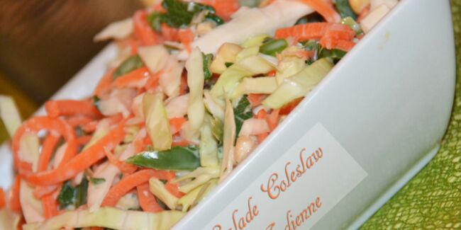 Salade coleslaw indienne