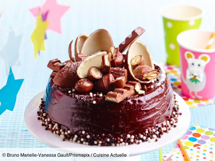 Gâteau d'anniversaire poisson en chocolat - 2 ans