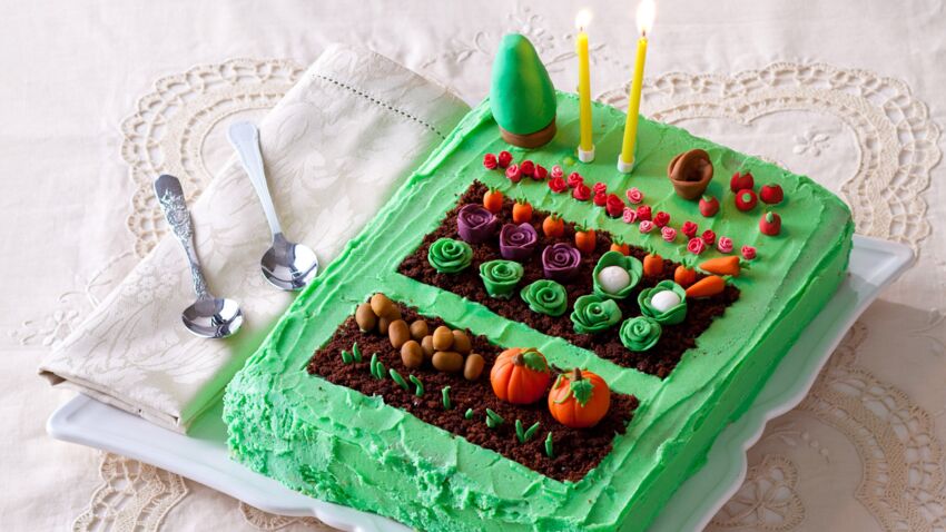 Gâteau d'anniversaire potager