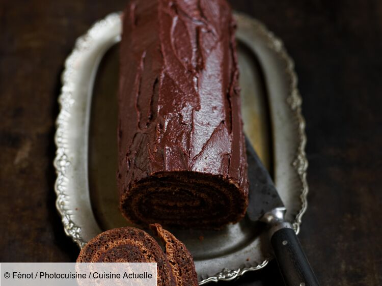 Gâteau roulé de Pâques à la ganache chocolatée - 5 ingredients 15 minutes