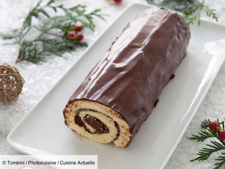 Bûche de Noël facile et rapide au chocolat : découvrez les recettes de  Cuisine Actuelle
