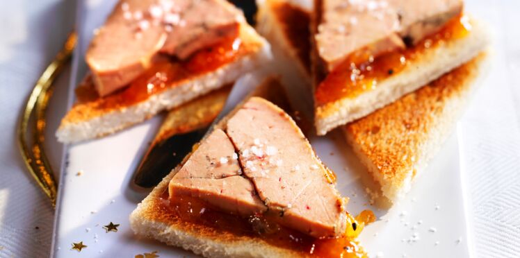 Canapés de foie gras au chutney d’oignons