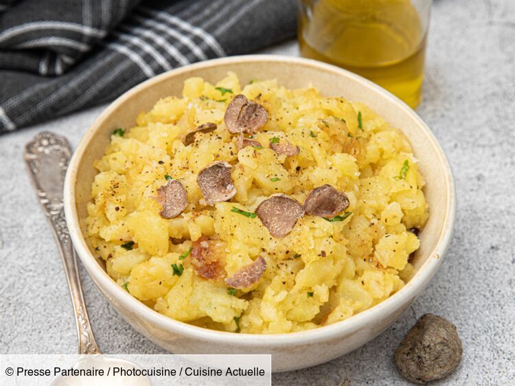 Écrasé de pommes de terre au four à la truffe blanche et huile de truffe  facile : découvrez les recettes de Cuisine Actuelle