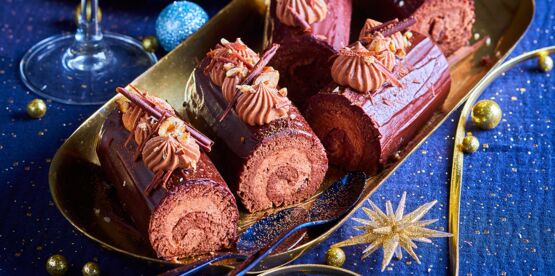 Mini bûches chocolat-praliné Mini-buches-chocolat-praline