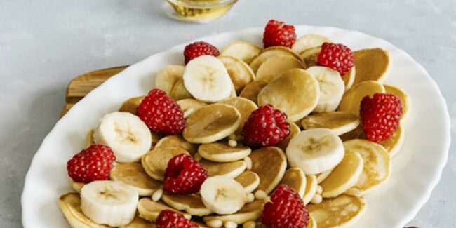 Mini-pancakes aux fruits
