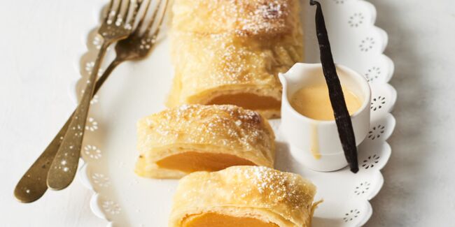 Strudel aux pêches