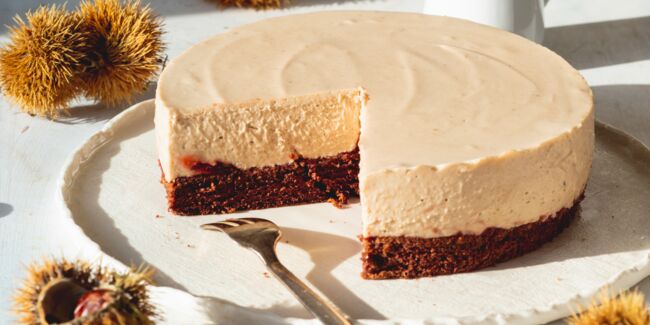 Cheesecake à la crème de marrons