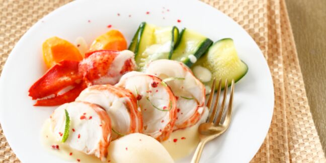 Civet de homard aux légumes