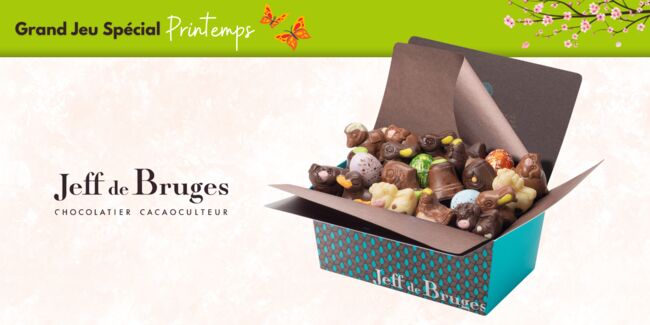 A gagner : 30 ballotins de chocolats JEFF DE BRUGES !