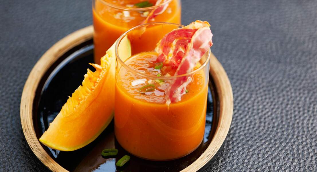 Gaspacho de tomates et melon