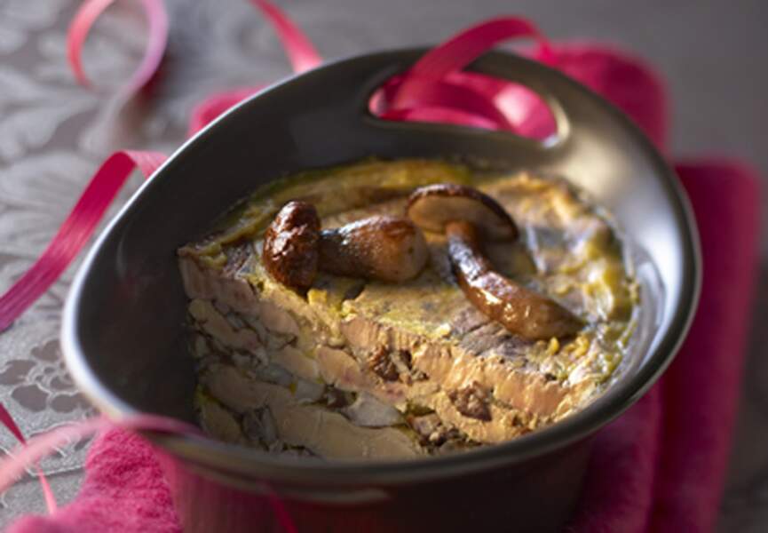 Terrine de foie gras aux cèpes