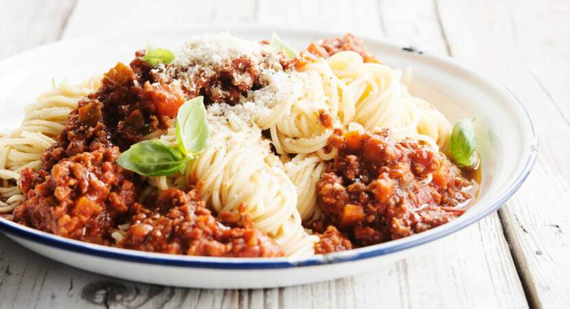 Spaghettis bolognaises veggie