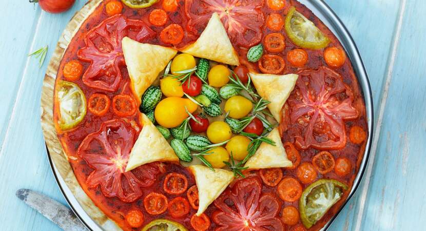 Tarte étoile aux tomates