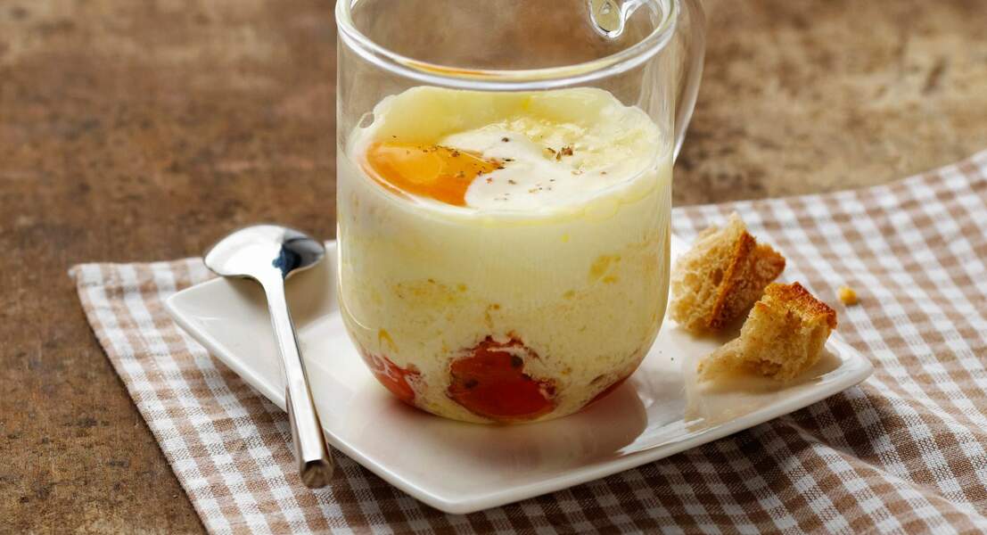 Oeuf cocotte au fromage