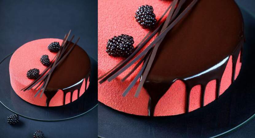 Drip cake aux fruits rouges