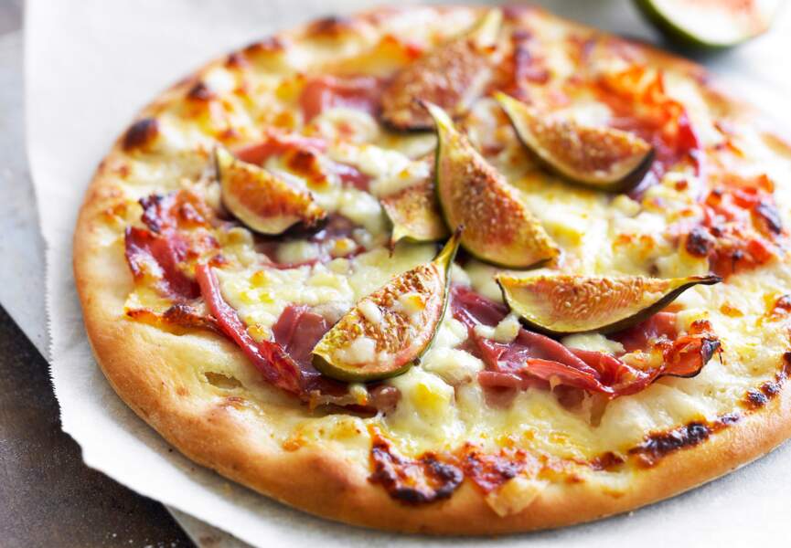 Pizza jambon figues
