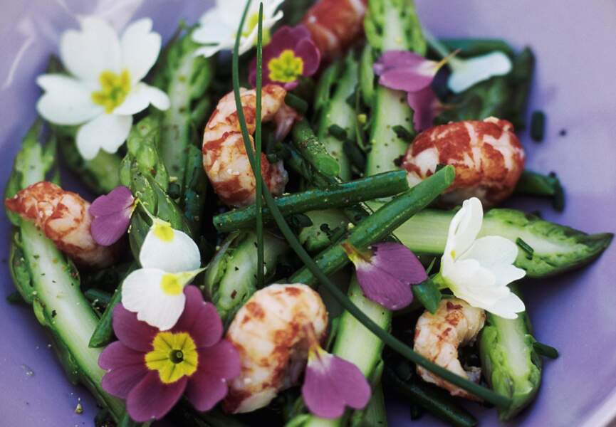 Salade d'asperges et haricots verts