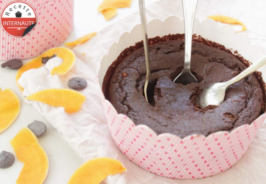 Le gâteau mousseux chocolat / courge - sans beurre de lalignegourmande
