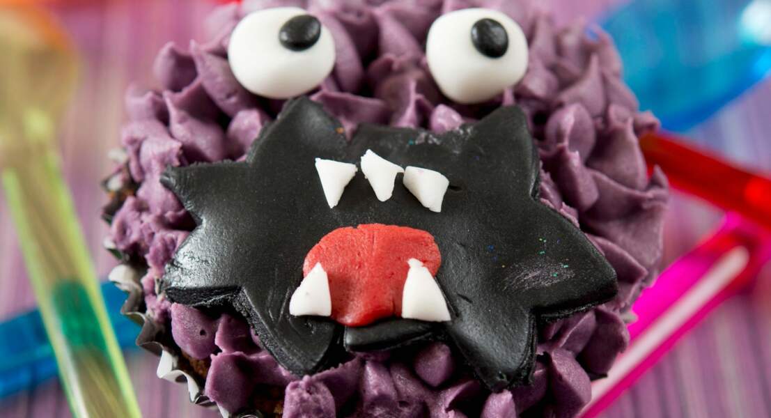 Cupcake monstre d'Halloween