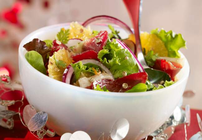 Salade de magret à la coriandre
