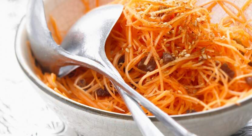 Spaghettis de carottes à la marocaine